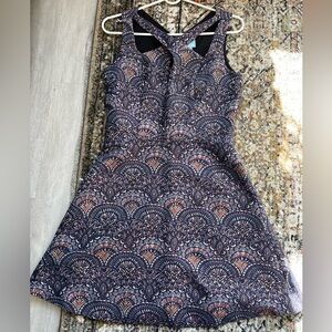 NWOT Cece Beautiful Jacquard Fabric Criss-Cross A-Line Cocktail Dress